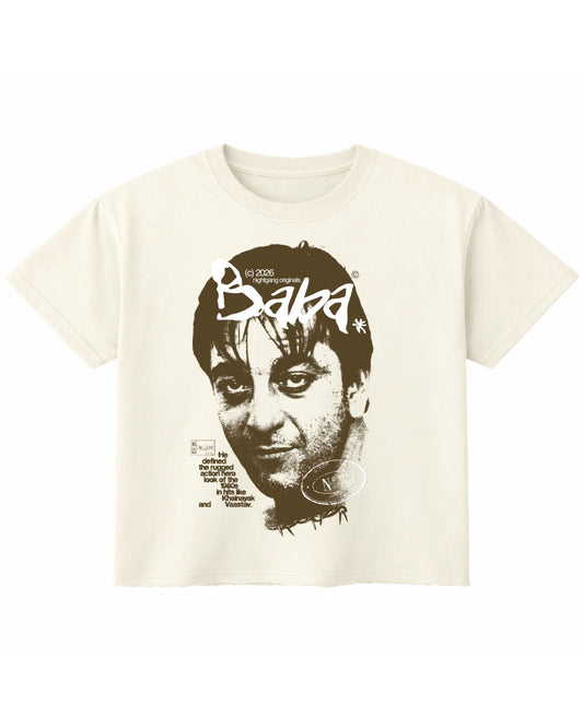 Off White Boxy Fit T-shirt Front Design