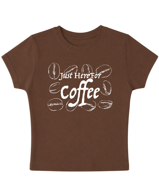 Mousse Brown Baby Tee Front Design