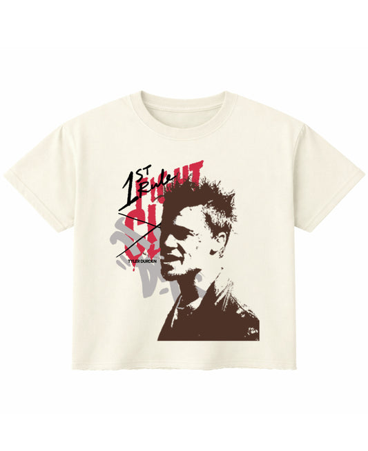 Off White Boxy Fit T-shirt Front Design