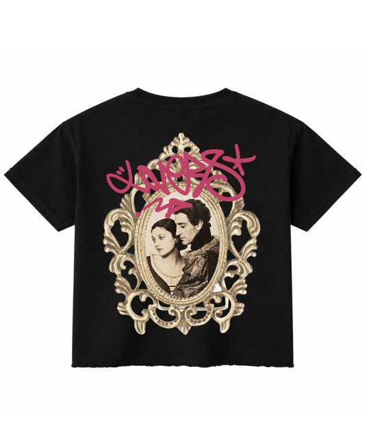 Black Boxy Fit T-shirt Back Design