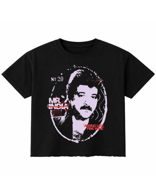 Black Boxy Fit T-shirt Front Design