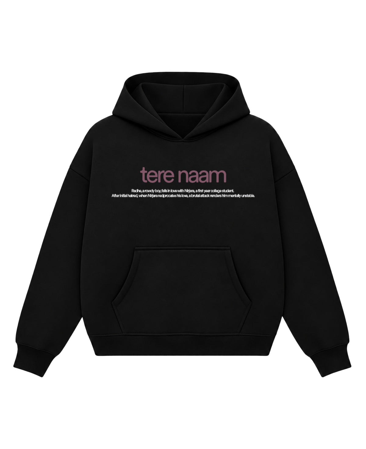 Black Boxy Hoodie Front Design