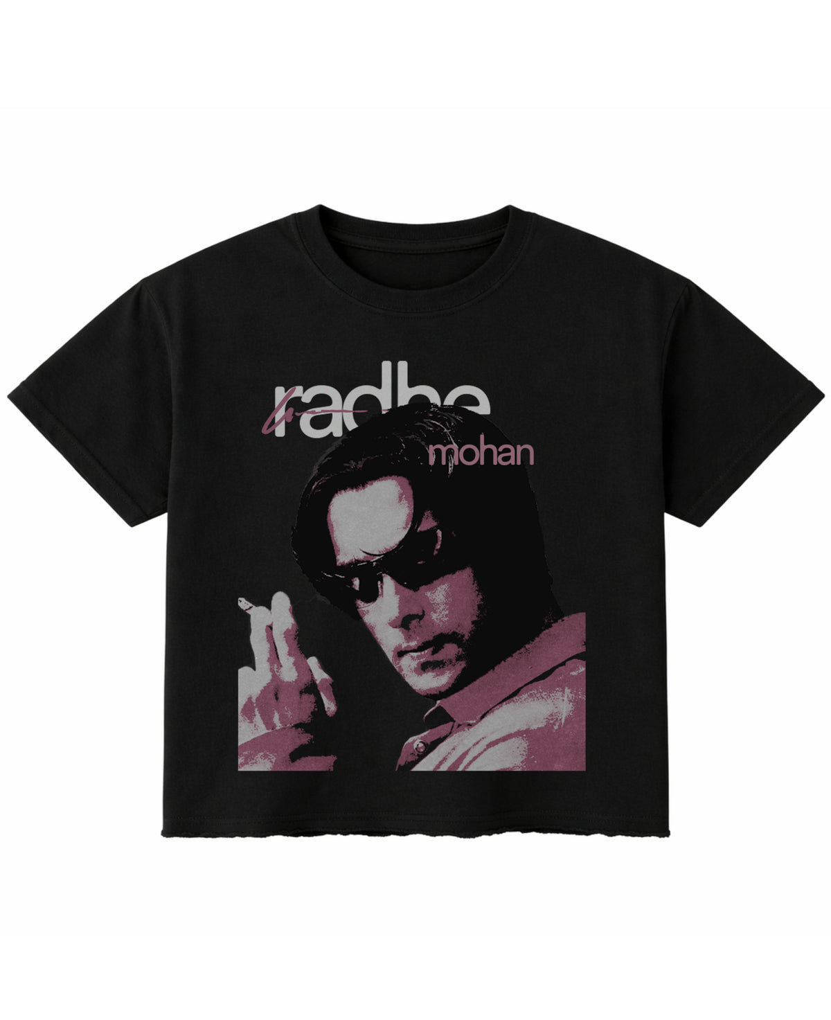 Black Boxy Fit T-shirt Front Design