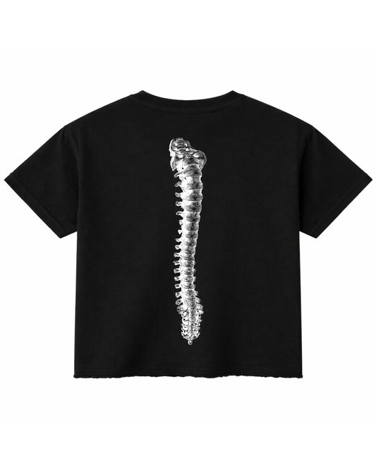 Black Boxy Fit T-shirt Back Design