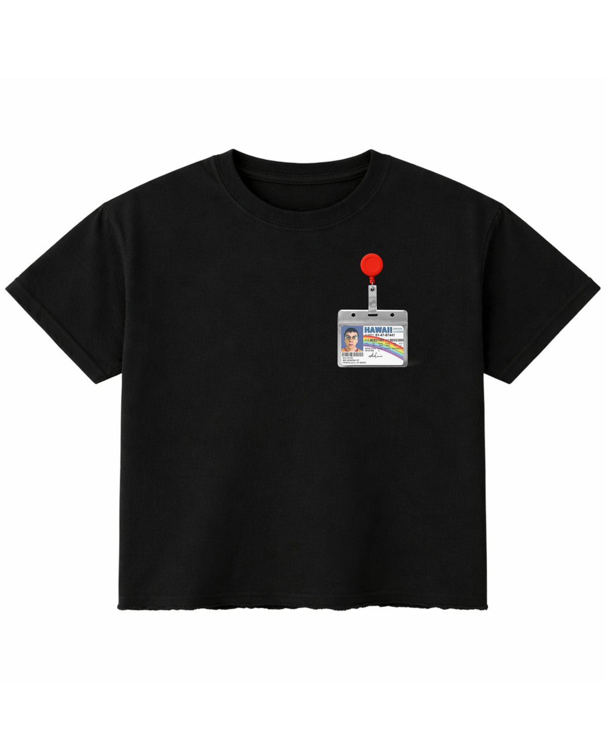 Black Boxy Fit T-shirt Front Design