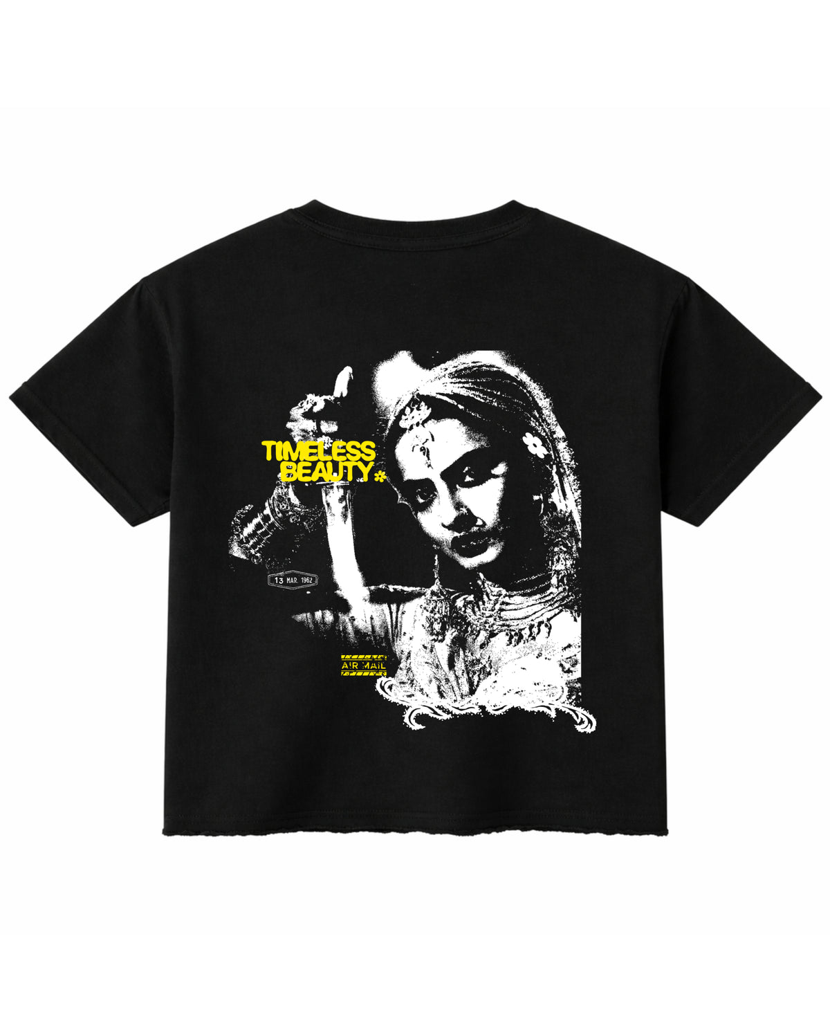 Black Boxy Fit T-shirt Back Design