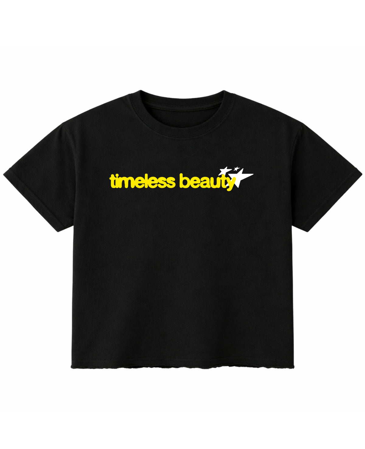 Black Boxy Fit T-shirt Front Design